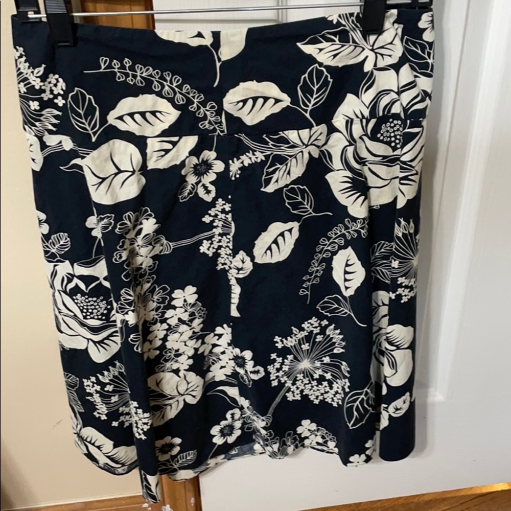 A-line print skirt
